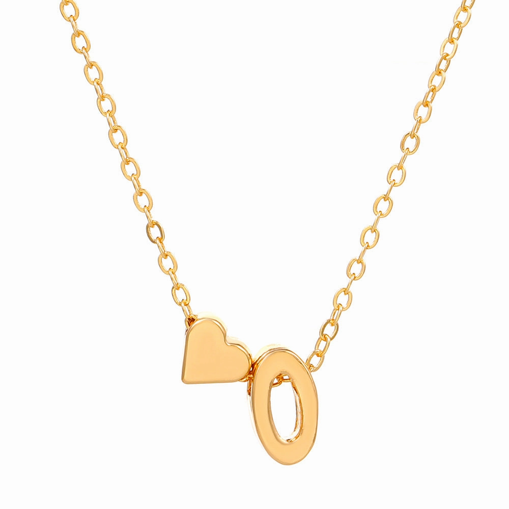 Wholesale Love 26 English Letters Alloy Necklaces