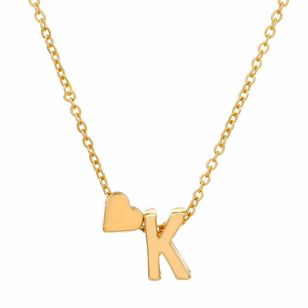 Wholesale Love 26 English Letters Alloy Necklaces