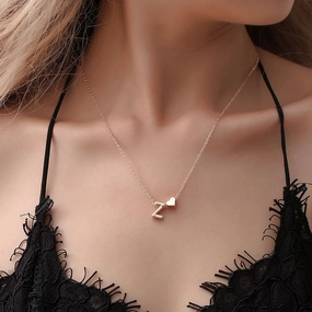 Wholesale Love 26 English Letters Alloy Necklaces