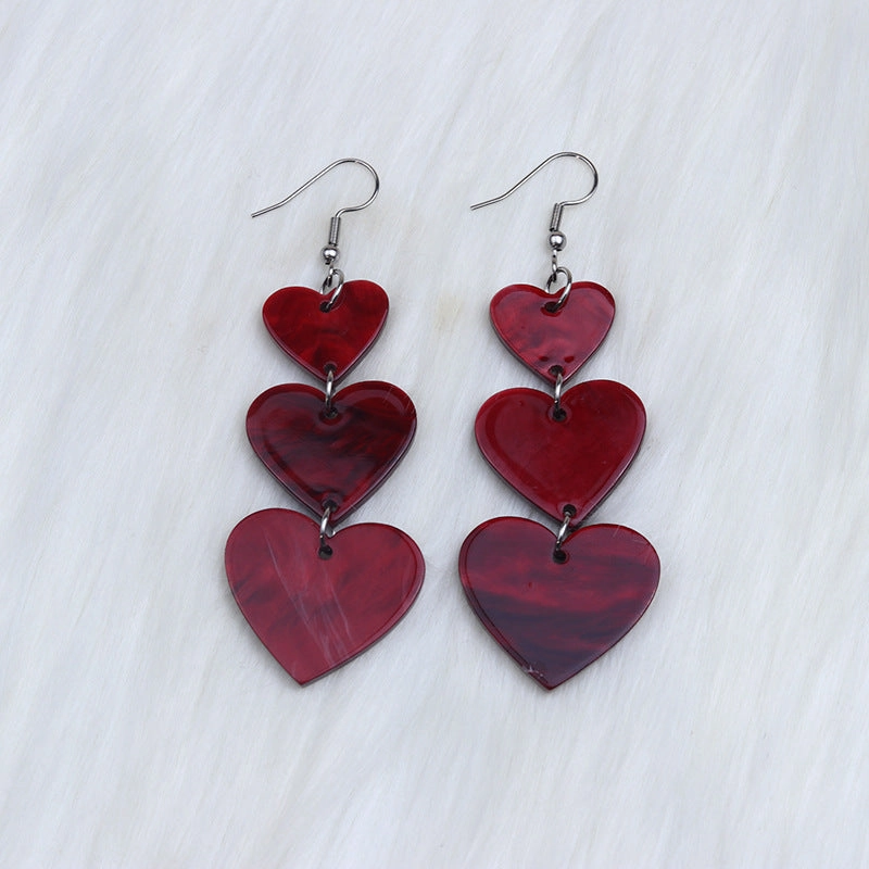 Wholesale Love Acrylic Earrings