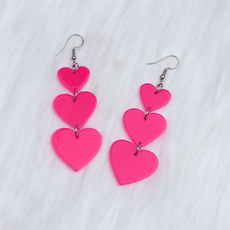 Wholesale Love Acrylic Earrings