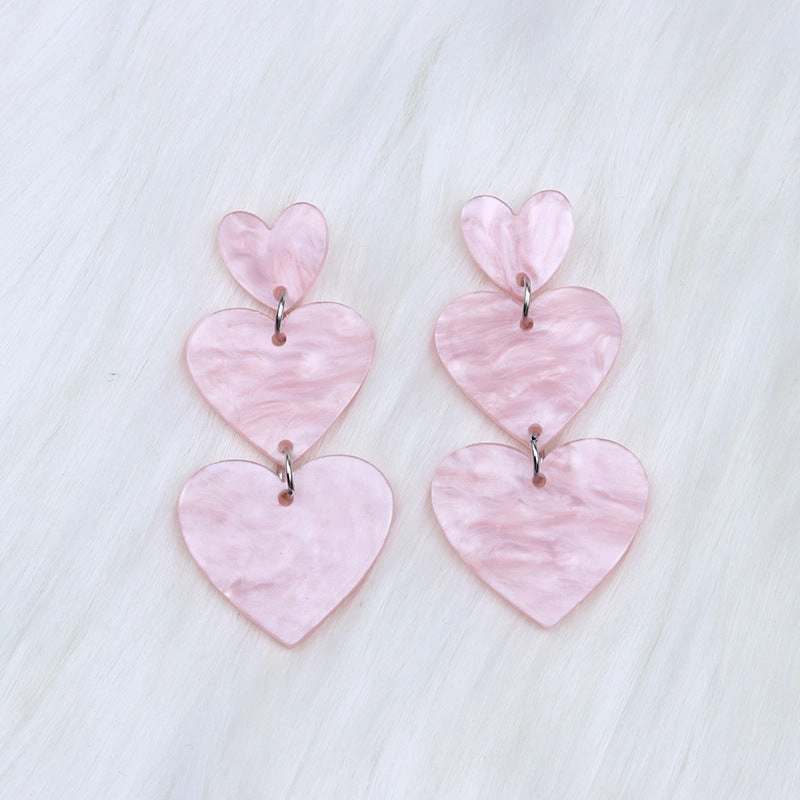 Wholesale Love Acrylic Earrings