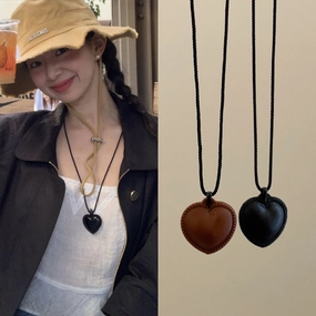 Wholesale Love Braided Rope Necklace Personality Fashion All-match Necklace Clavicle Chain