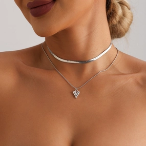 Wholesale Love double clavicle necklace