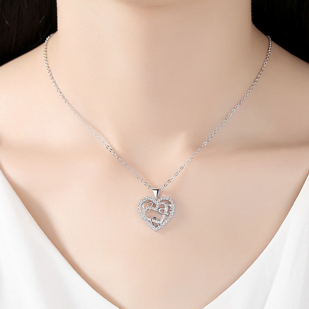 Wholesale Love Heart Copper Necklaces