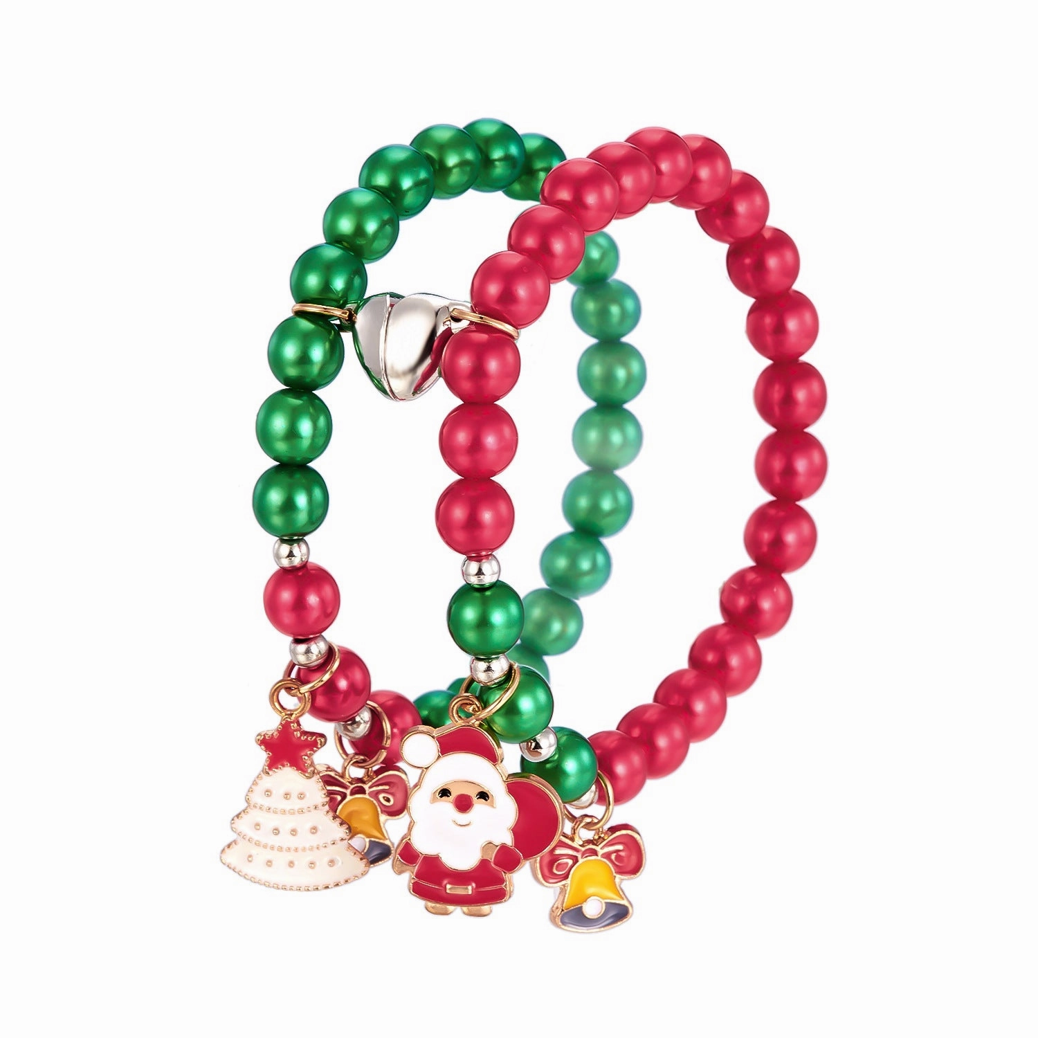 Wholesale Love Magnetic Creative Christmas Tree Elderly Couple Stretch Bracelet