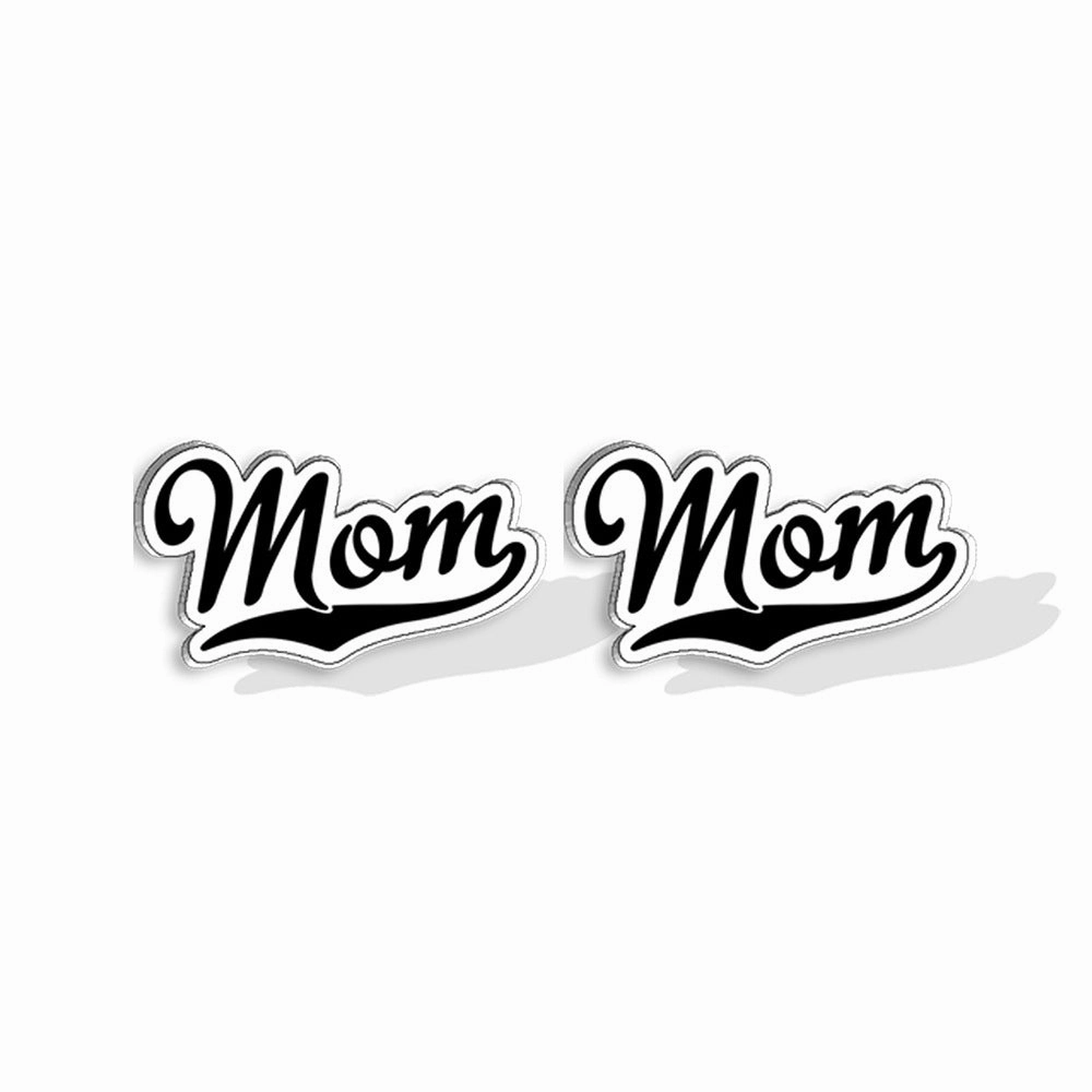 Wholesale LOVE MUM Stud Earrings Acrylic Earrings