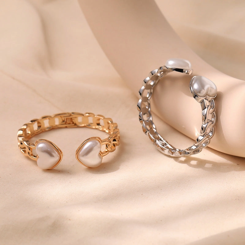 Wholesale Love Pearl Alloy Bracelet