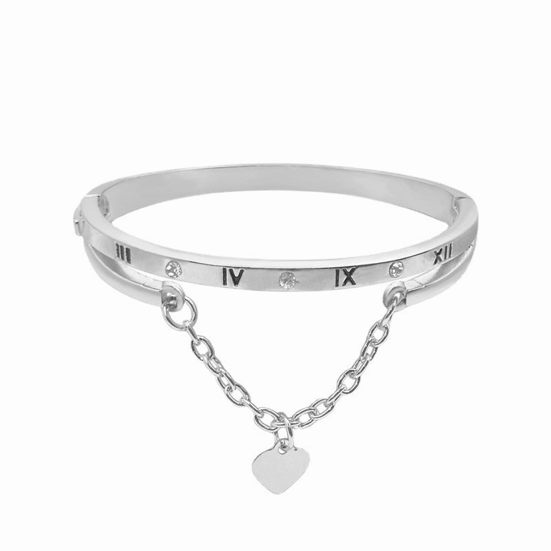 Wholesale Love Roman Tassel Heart Bracelet