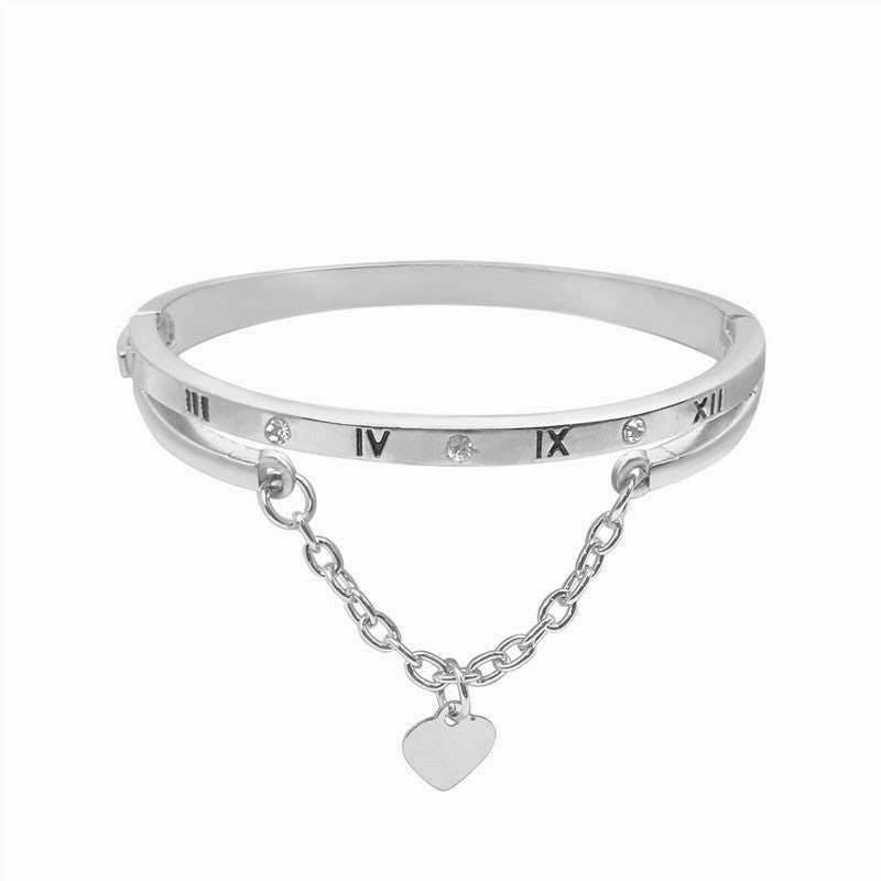 Wholesale Love Roman Tassel Heart Bracelet