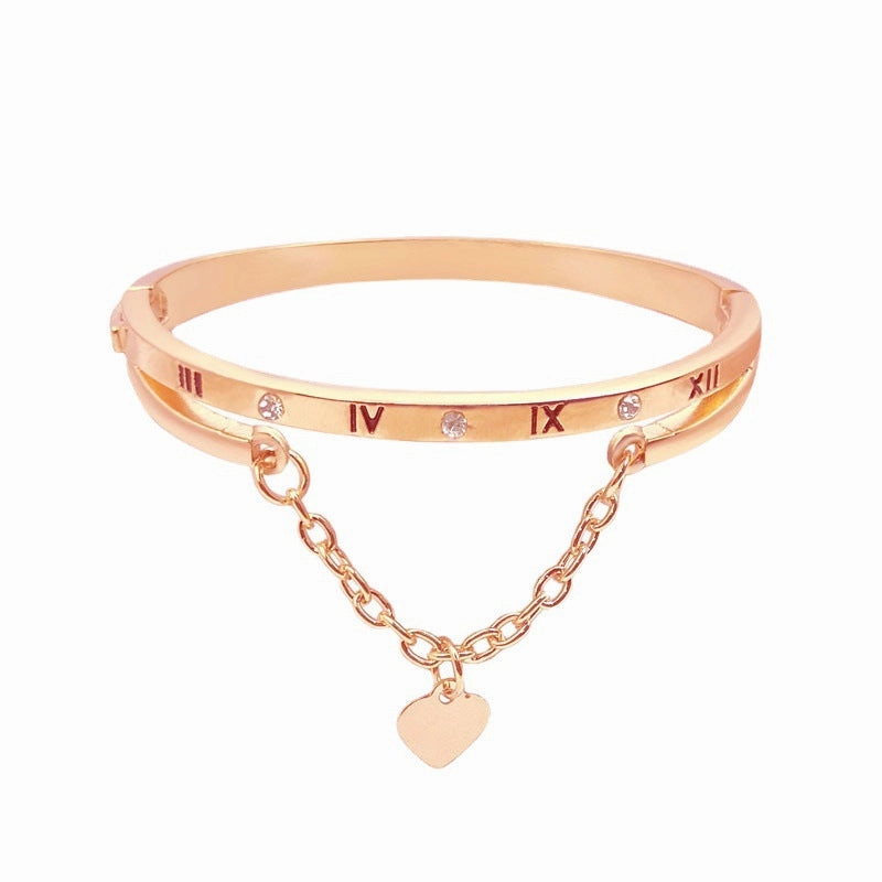 Wholesale Love Roman Tassel Heart Bracelet
