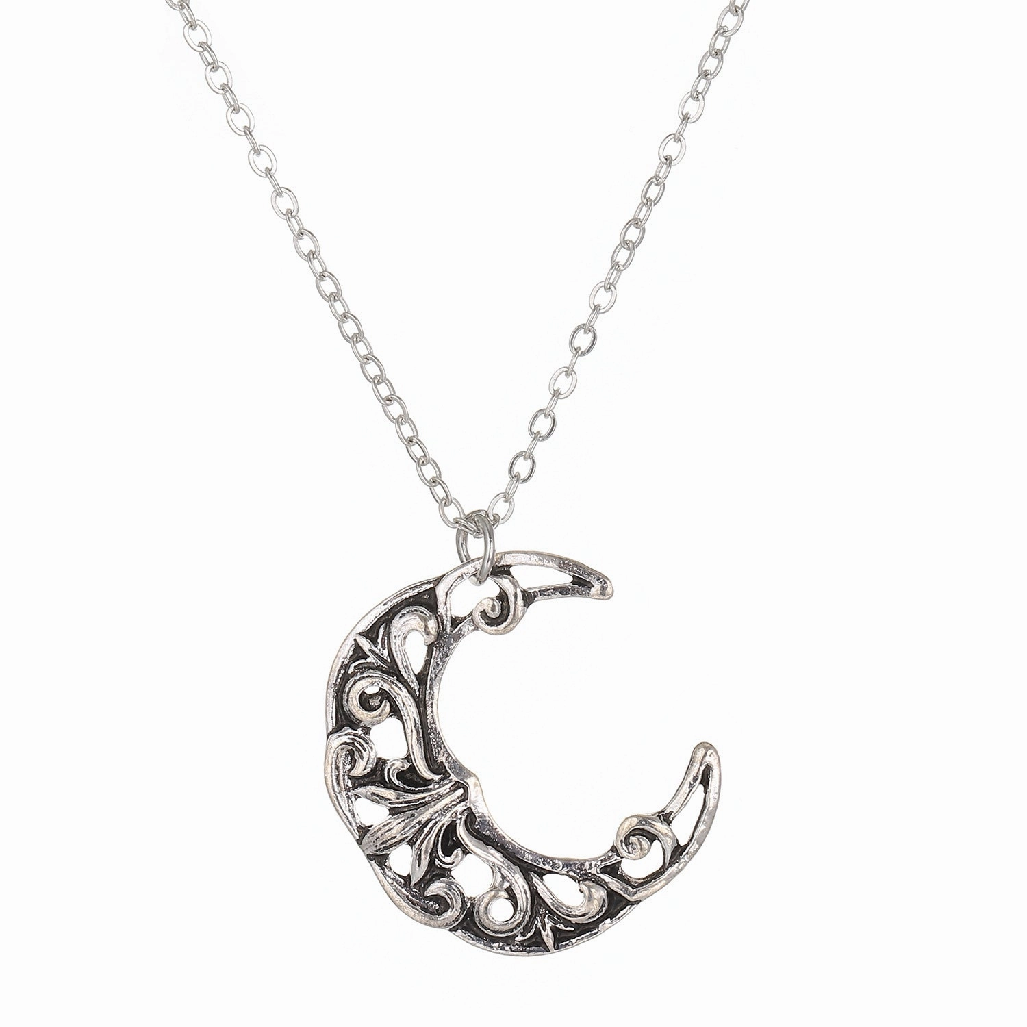 Wholesale Love Rose Necklace Gothic Wrapped Flower Heart-shaped Clavicle Chain Valentine's Day