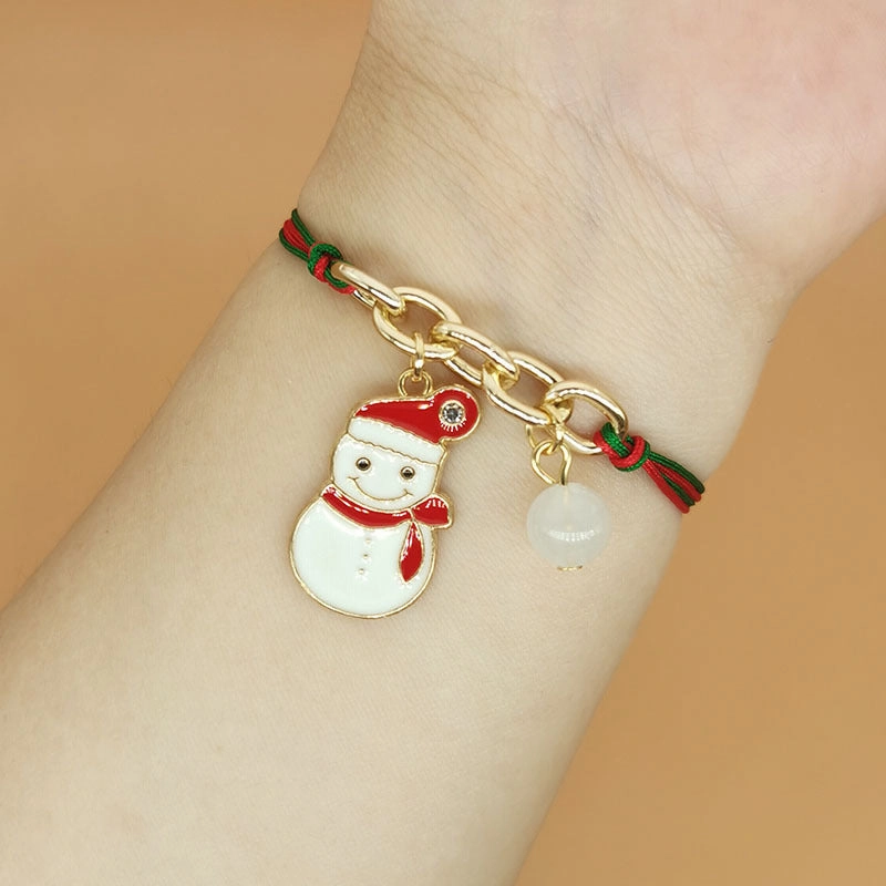 Wholesale Luminous Christmas Alloy Woven Bracelets