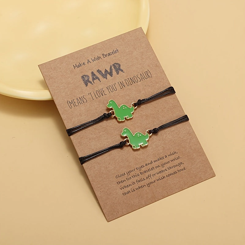 Wholesale Luminous Letter Stainless Steel Bracelet Set
