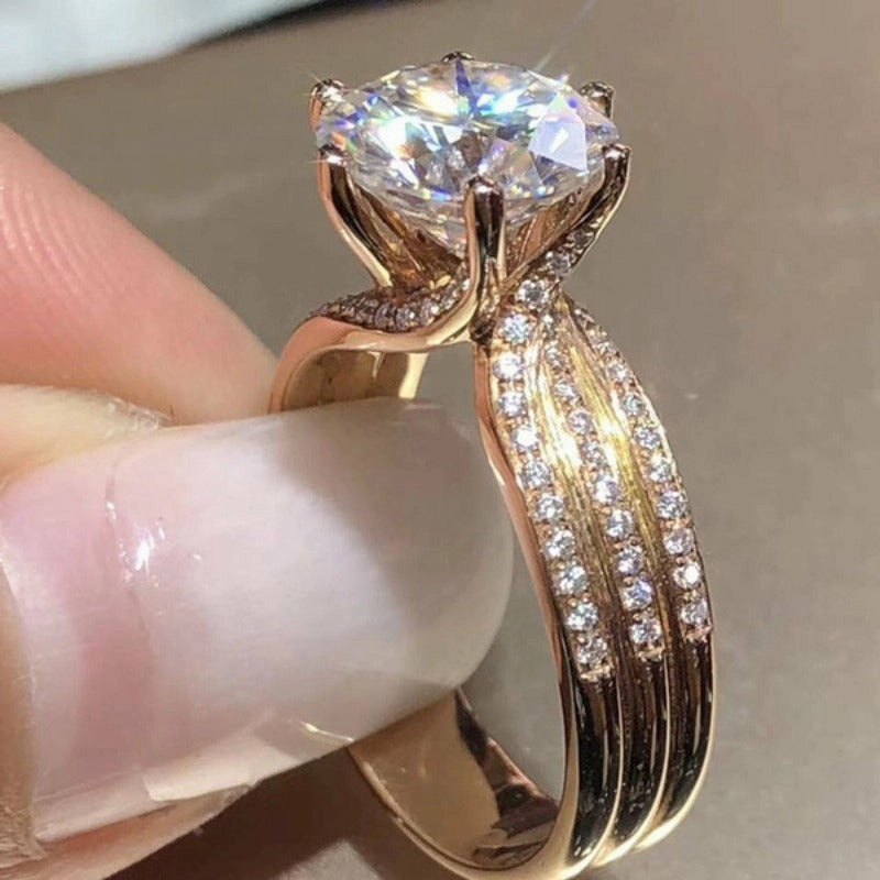 Wholesale Luxury Group Diamond Set Full Diamond Fashion Rings