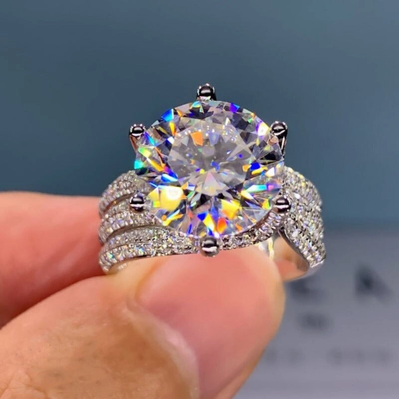 Wholesale Luxury Group Diamond Set Full Diamond Fashion Rings