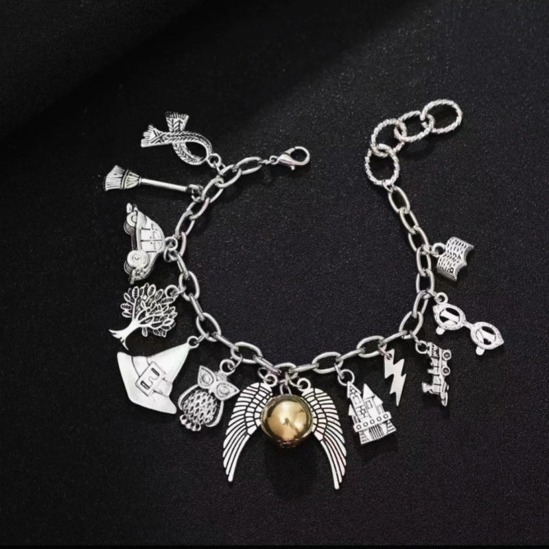 Wholesale Magic Academy Series Metal Snitch Wings Bracelet