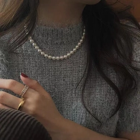 Wholesale Magnetic Clasp Australian White Pearl Necklace