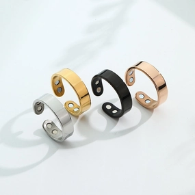 Wholesale Magnetic open polished ring
