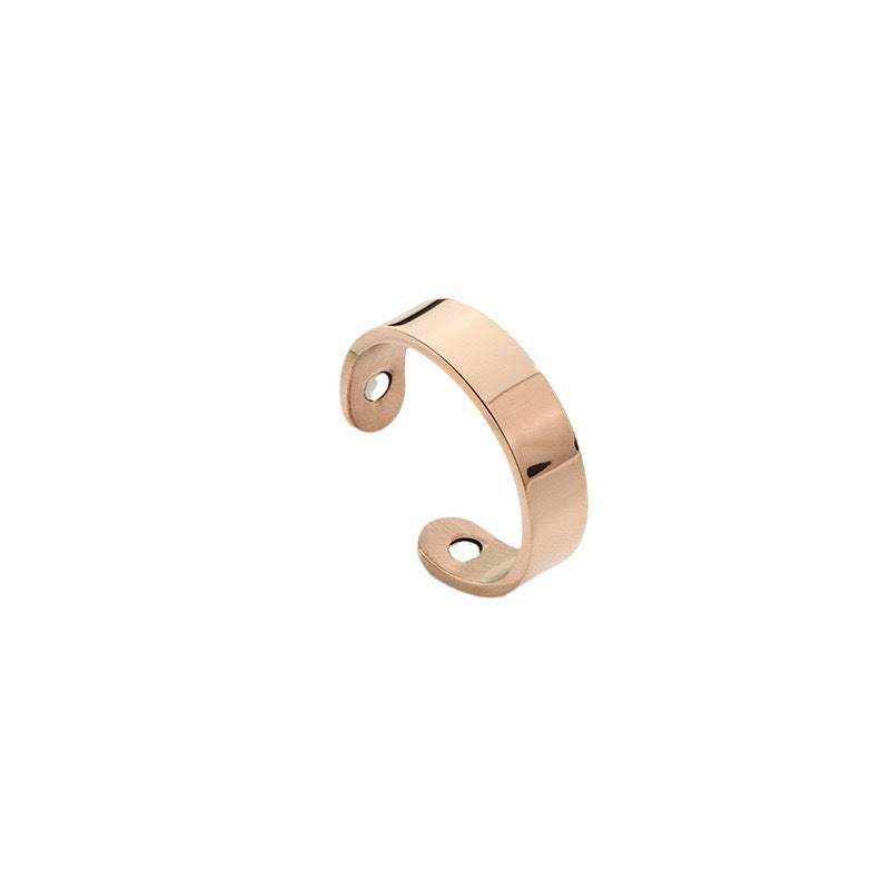 Wholesale Magnetic open polished ring