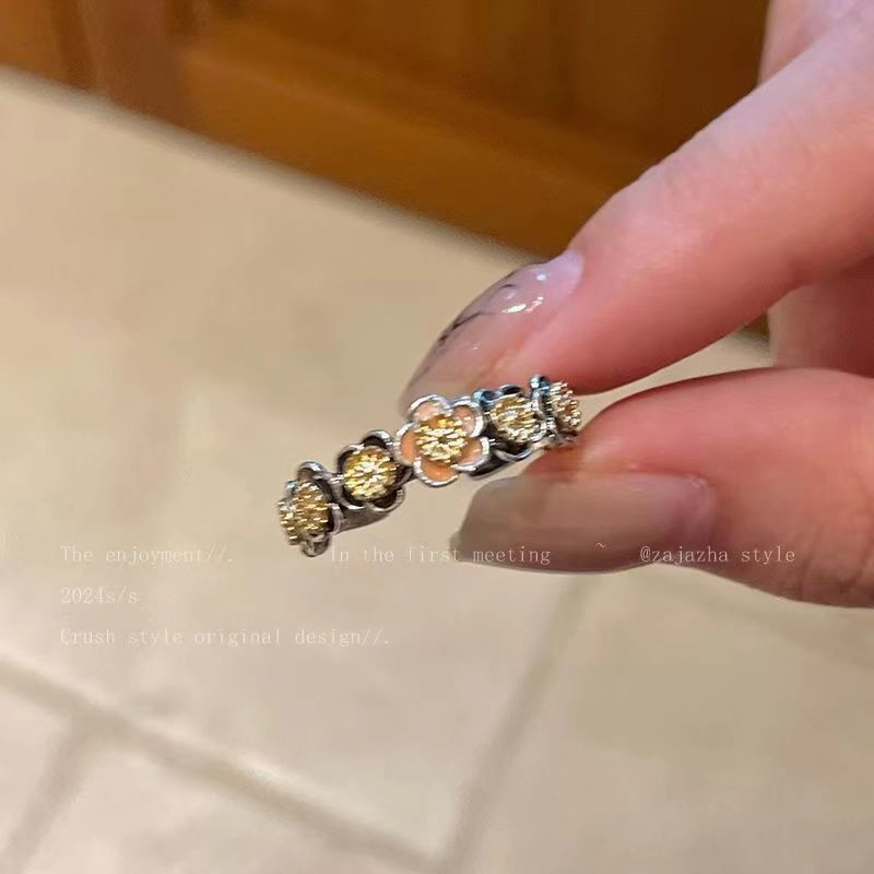 Wholesale Maillard Tiger Eye Stone Open Adjustable Ring Vintage Heavy Oval Ring