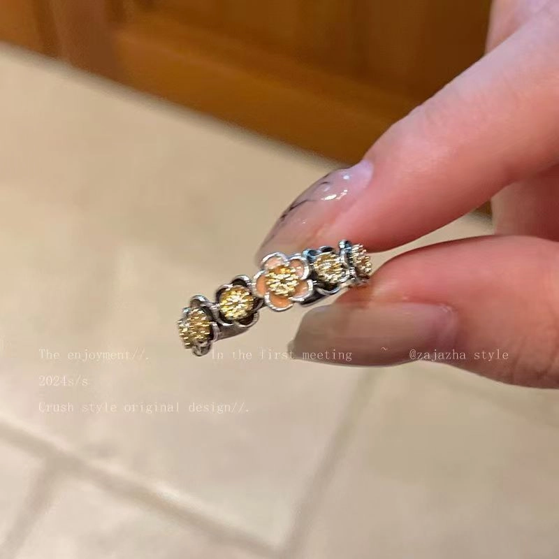 Wholesale Maillard Tiger Eye Stone Open Adjustable Ring Vintage Heavy Oval Ring