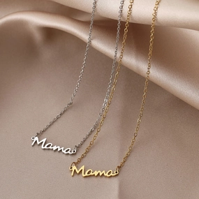 Wholesale Mama necklace English letter pendant