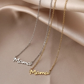 Wholesale Mama necklace English letter pendant