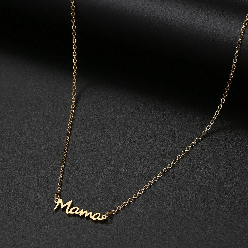 Wholesale Mama necklace English letter pendant