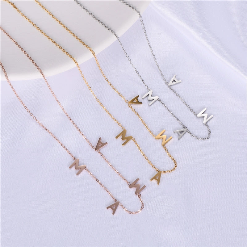 Wholesale MAMA Stainless Steel Titanium Steel Necklace