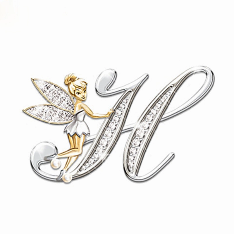 Wholesale Mantu New Clavicle Chain Accessories Elf Flower Fairy Letter Necklace Women's Alloy Diamond Pendant Neck Chain