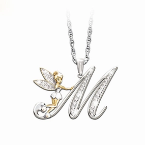 Wholesale Mantu New Clavicle Chain Accessories Elf Flower Fairy Letter Necklace Women's Alloy Diamond Pendant Neck Chain