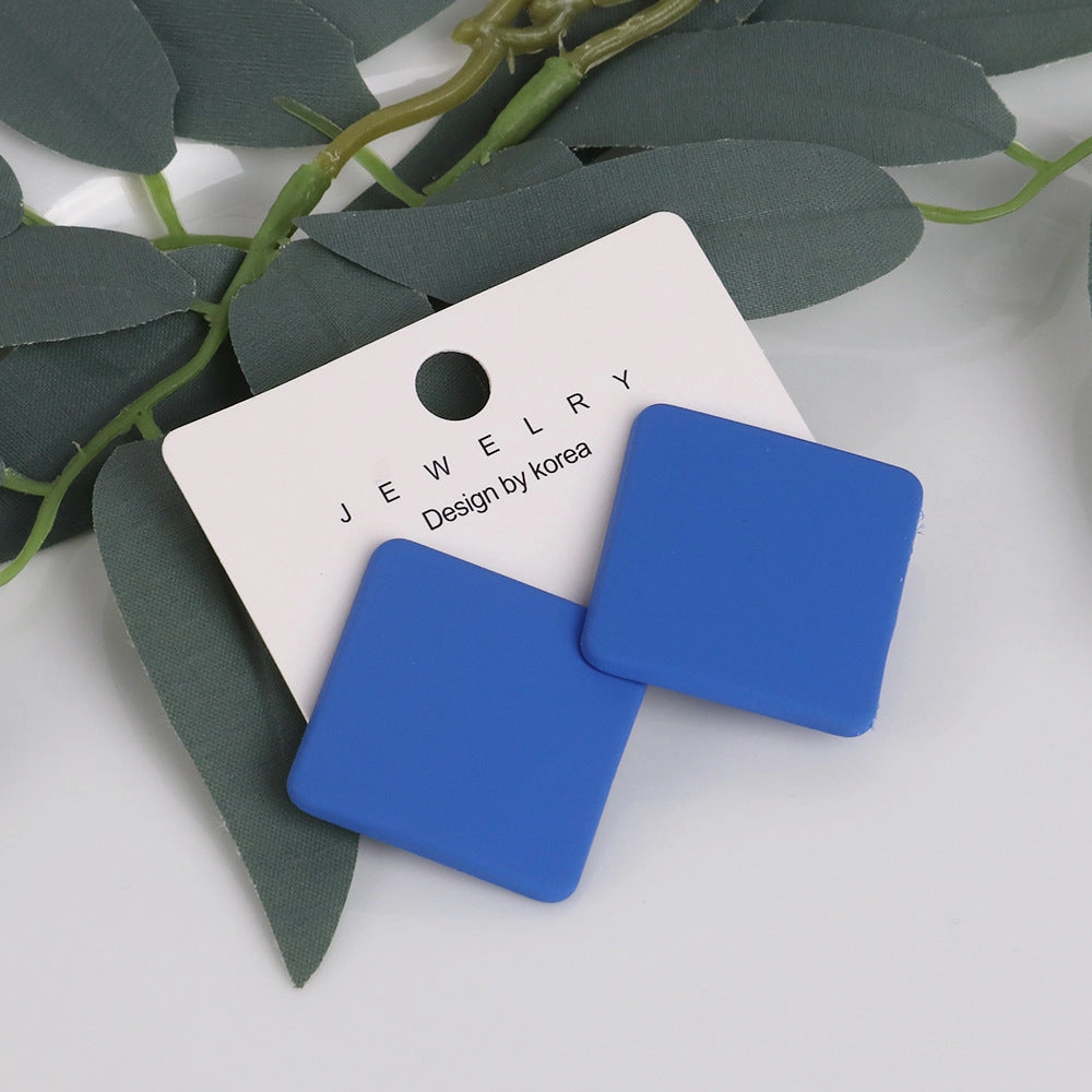 Wholesale Matte Colored Acrylic Earrings