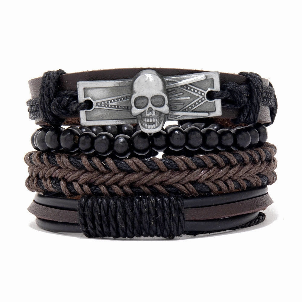 Wholesale Men's Braided Bracelet Combo Set