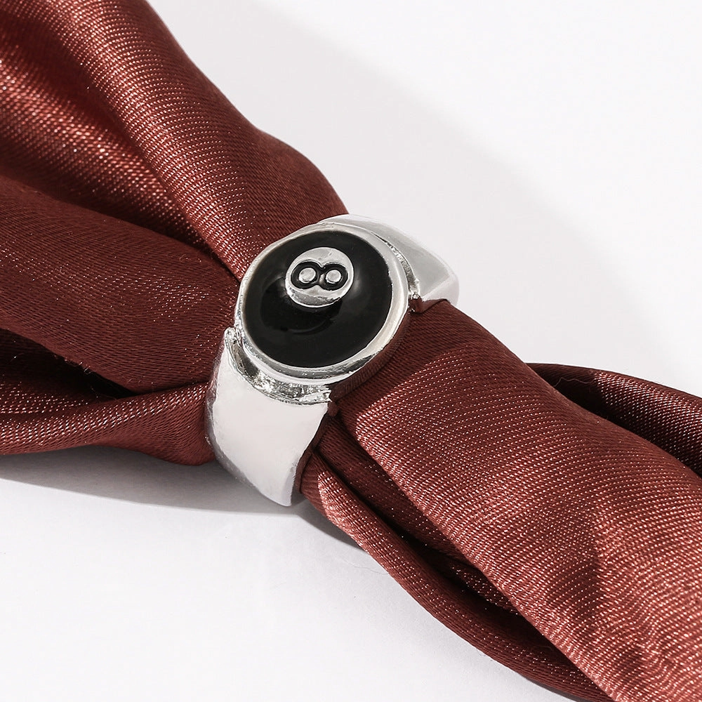 Wholesale Men's Creative Billiards Number Black Eight Ring