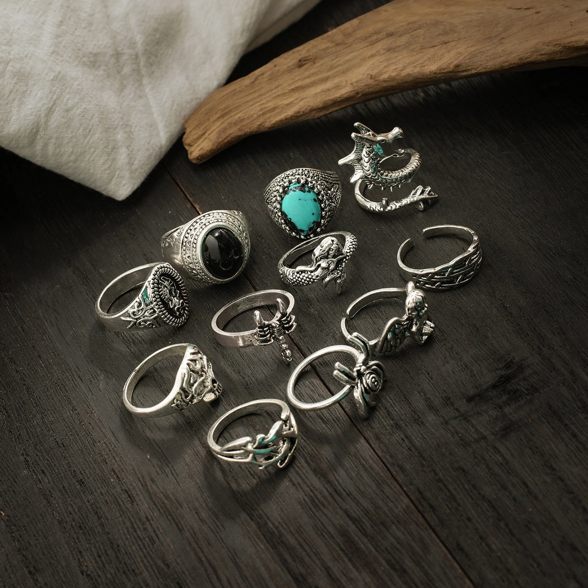 Wholesale Men's personalized turquoise gemstone ring