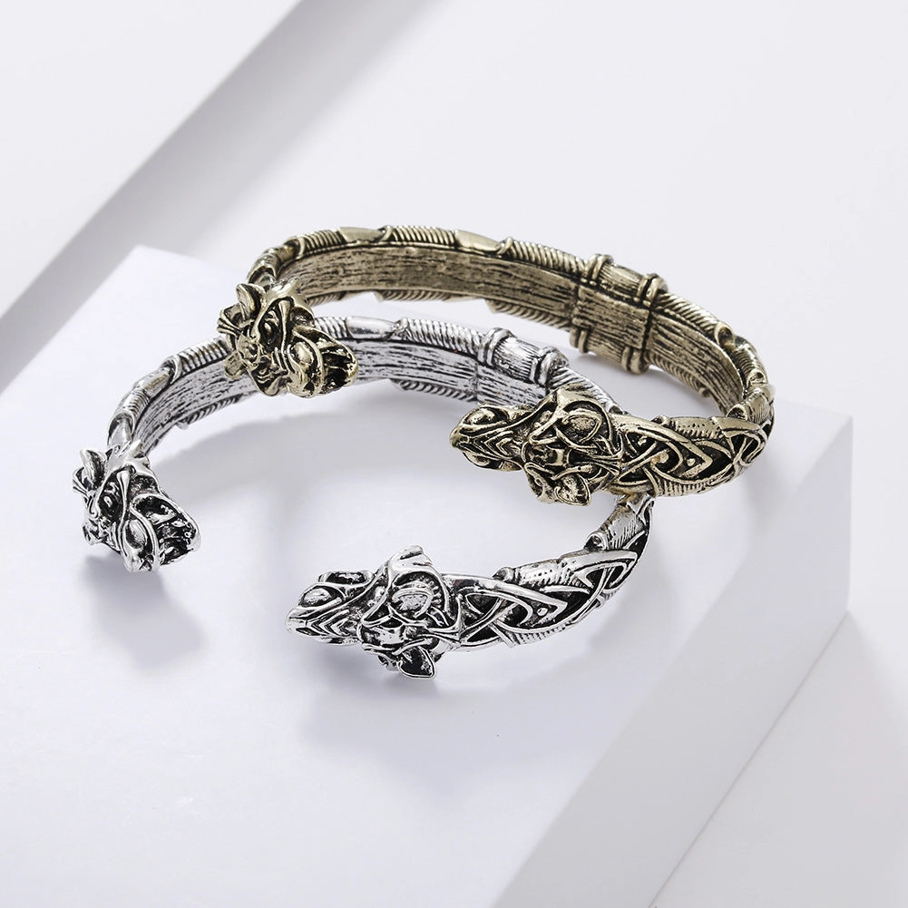 Wholesale Men's Wolf Head Bracelet