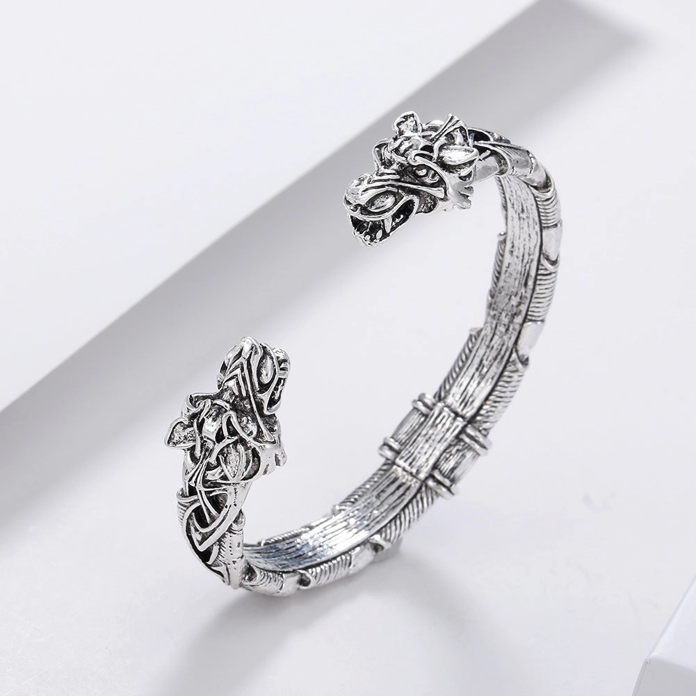 Wholesale Men's Wolf Head Bracelet