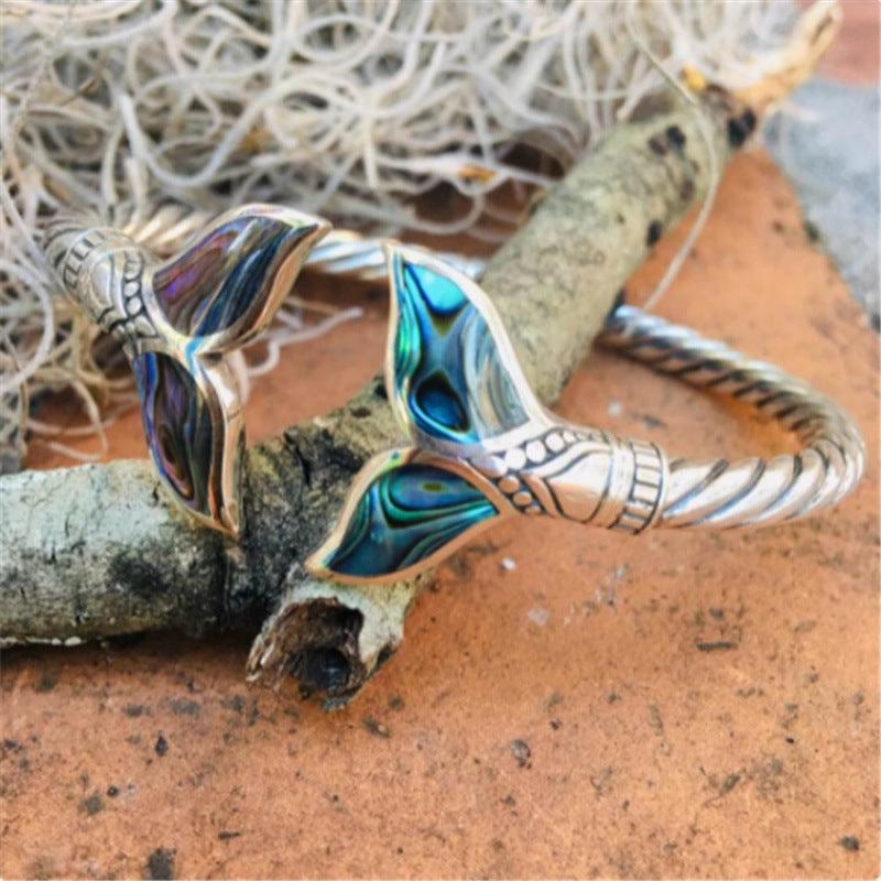 Wholesale Mermaid Tail Open Adjustable Bracelet