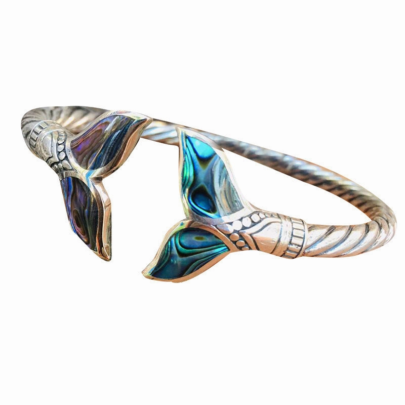 Wholesale Mermaid Tail Open Adjustable Bracelet