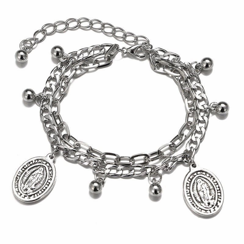 Wholesale Metal Bear Coin Bracelet