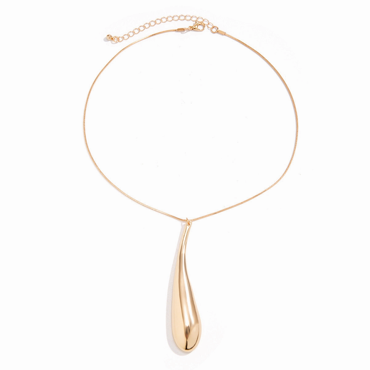 Wholesale Metal Exaggerated Water Drop Pendant Necklaces