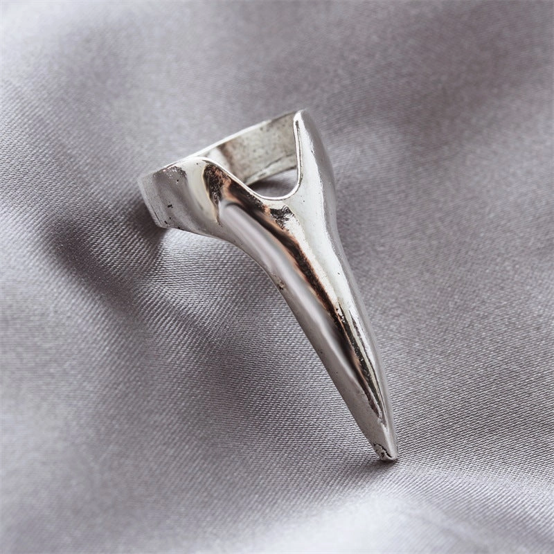 Wholesale Micro-inlaid Zircon Cover Ring Wearable False Nail Patch Ring Detachable Fashion Accessory