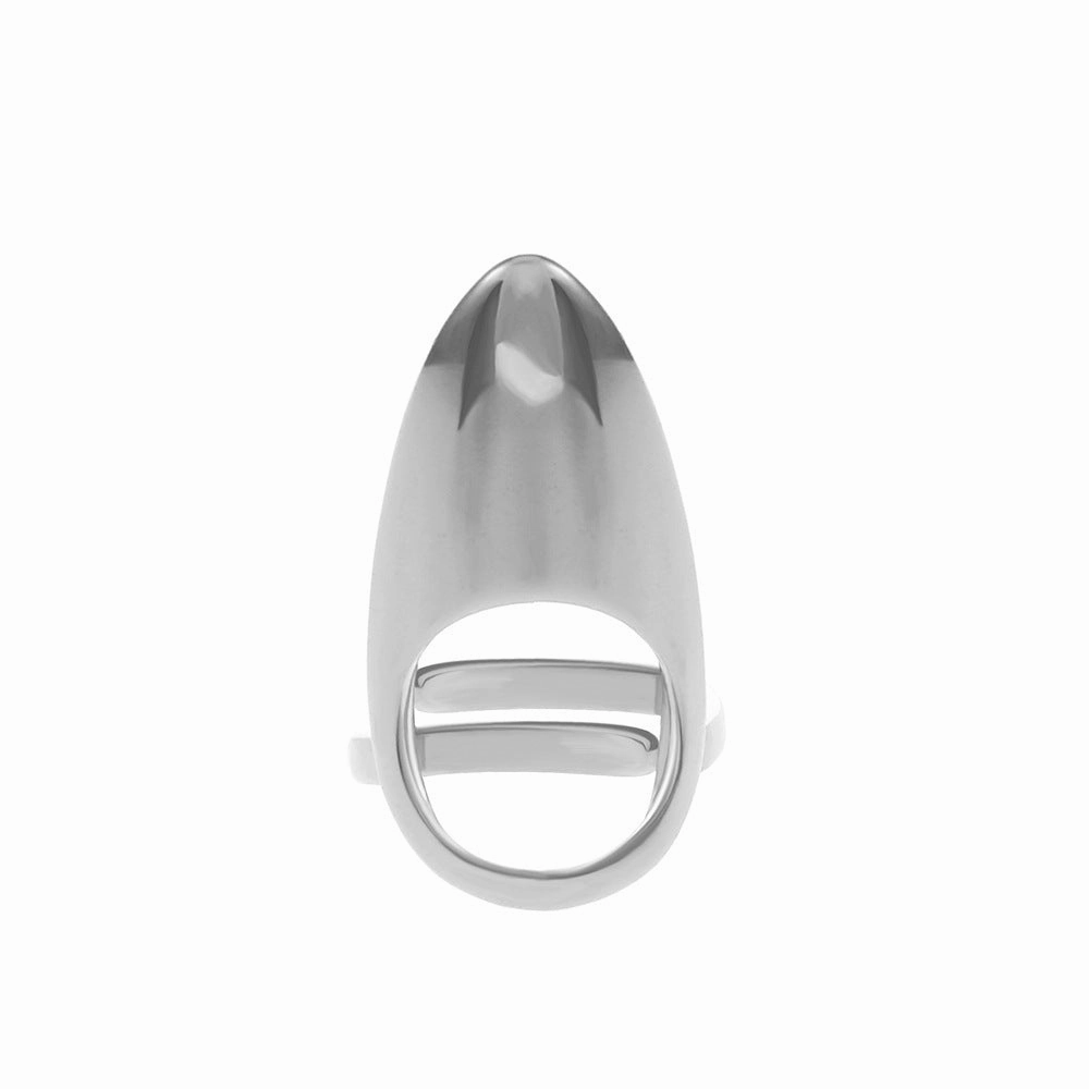 Wholesale Micro-inlaid Zircon Cover Ring Wearable False Nail Patch Ring Detachable Fashion Accessory