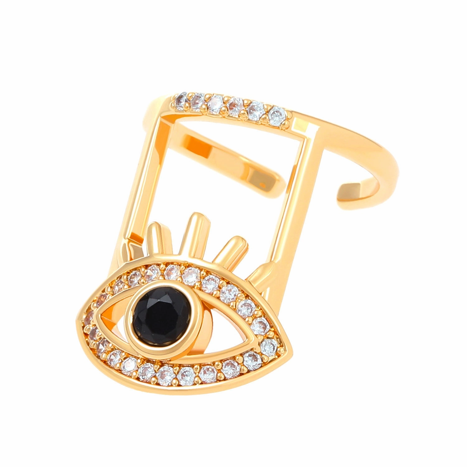 Wholesale Micro-inlaid Zircon Cover Ring Wearable False Nail Patch Ring Detachable Fashion Accessory