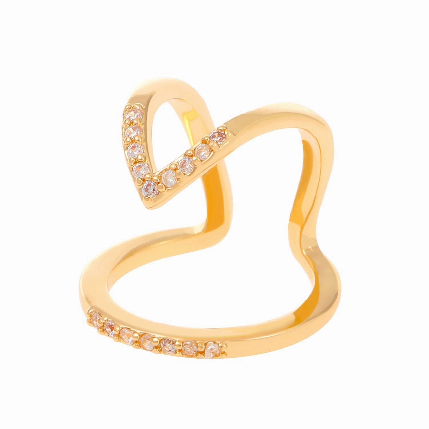 Wholesale Micro-inlaid Zircon Cover Ring Wearable False Nail Patch Ring Detachable Fashion Accessory