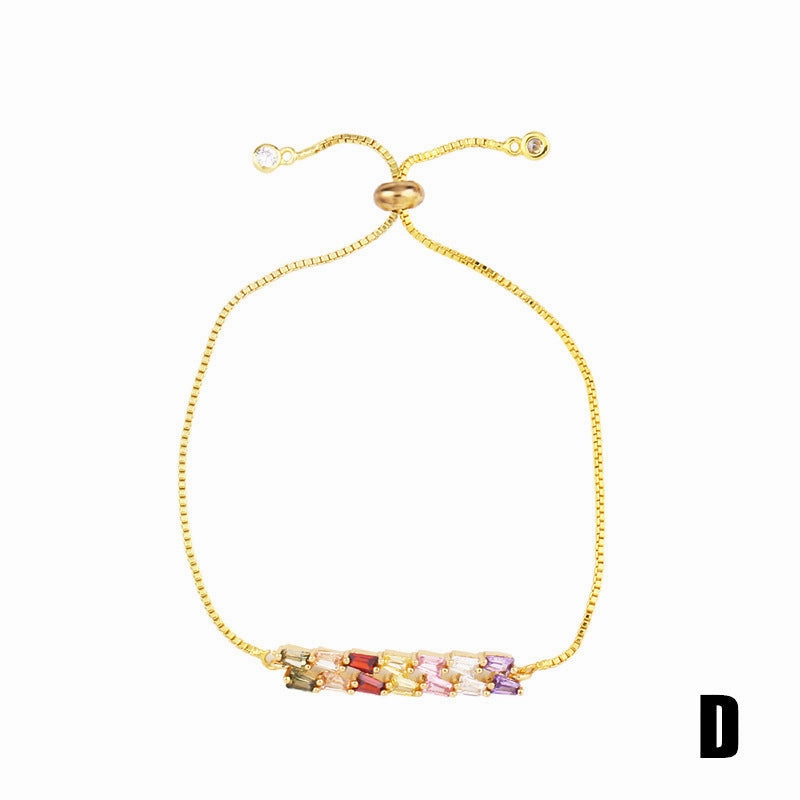 Wholesale Micro Paved Zircon Colored Crystal Bracelet OLY-BT-AS001