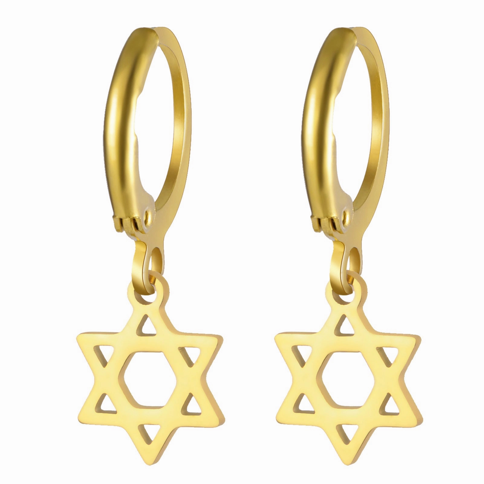 Wholesale Mini six-pointed star pendant stainless steel necklace