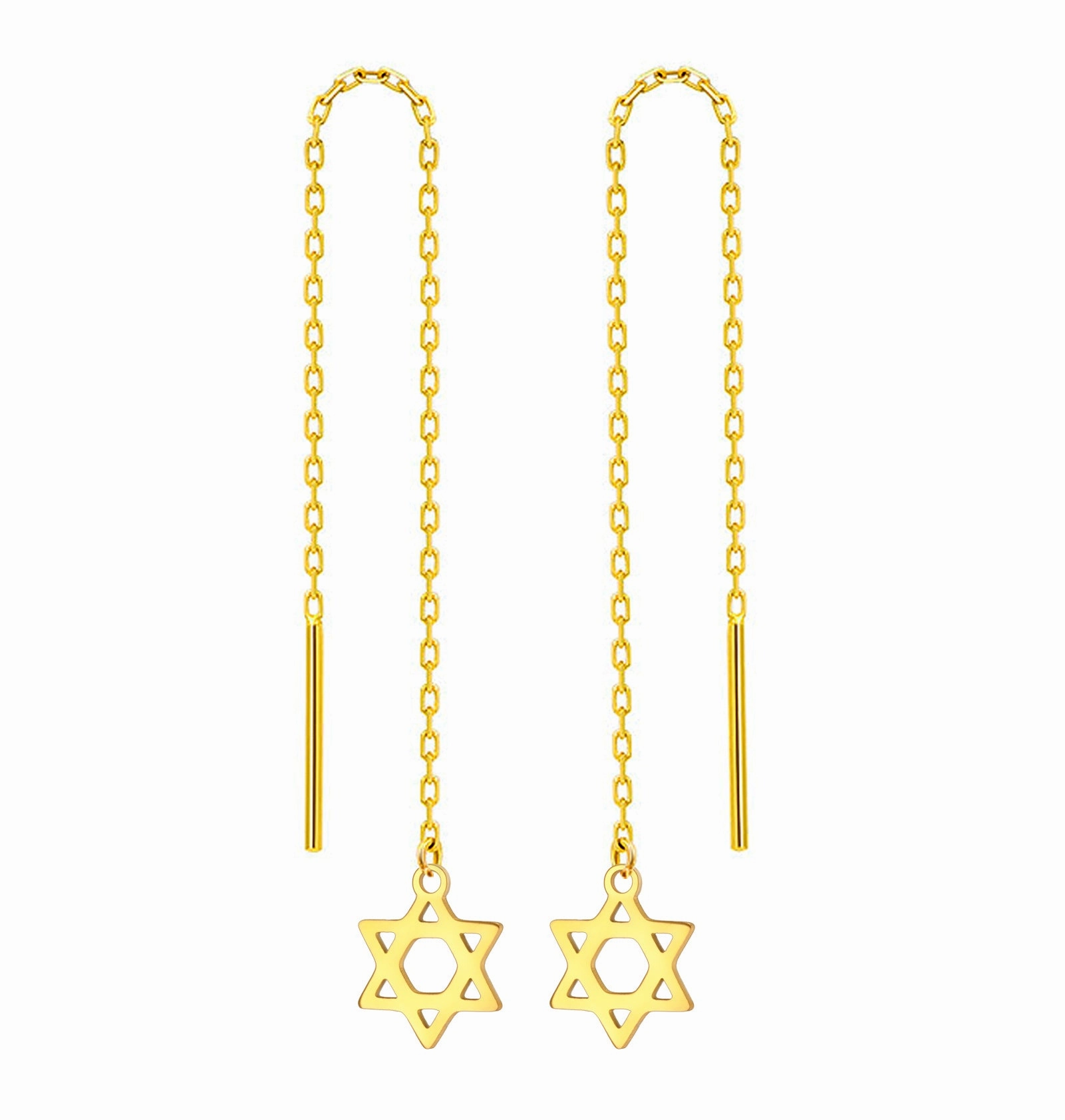 Wholesale Mini six-pointed star pendant stainless steel necklace