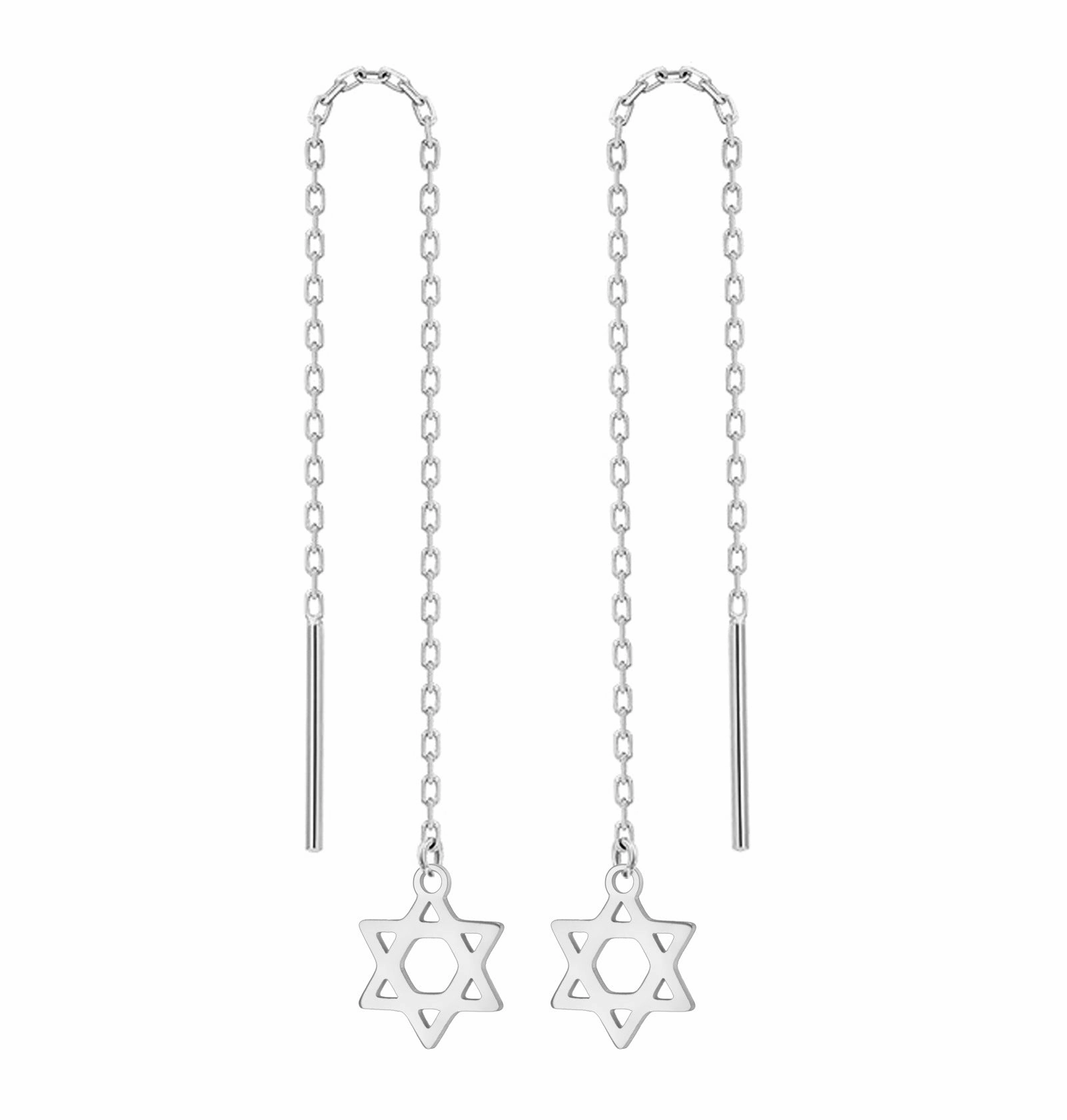Wholesale Mini six-pointed star pendant stainless steel necklace